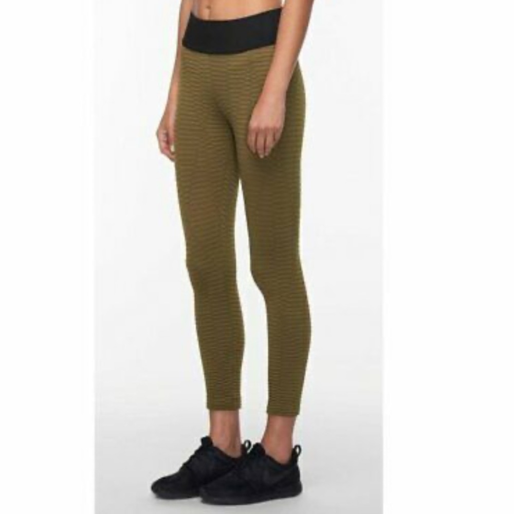 Koral golden bronze textured compression leggings
